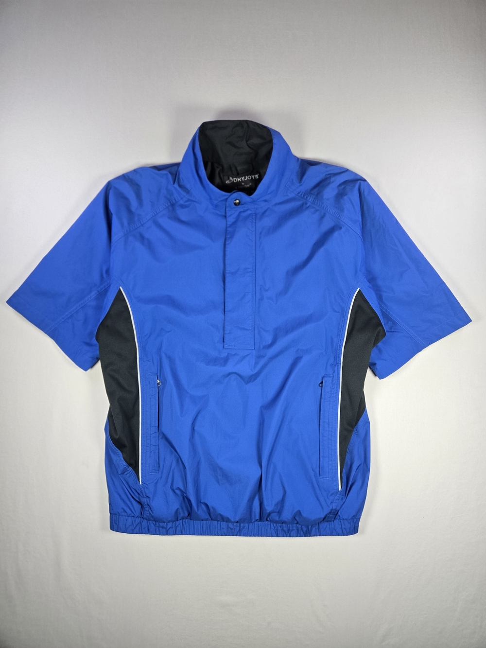 FootJoy DryJoys Short Sleeve Golf Rain Jacket XL Blue Black